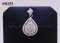 จี้เพชรทรงหยดน้ำล้อมเพชร H&A  2.10 Ct.