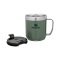 STANLEY CLASSIC VACUUM CAMP MUG 12.5OZ HAMMERTONE GREEN