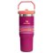 The Varsity Iceflow™ Flip Straw Tumbler  30 OZ FUCSHIA MESH