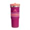 The Varsity Iceflow™ Flip Straw Tumbler  30 OZ FUCSHIA MESH