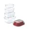 Black + Blum STACK + NEST GLASS FOOD CONTAINERS SET OF 4