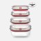 Black + Blum STACK + NEST GLASS FOOD CONTAINERS SET OF 4