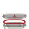 Black+Blum MULTI-FUNCTION FOOD BOX SQUARE SMALL - GREY / RED