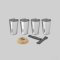 PICNIC CUP SET OF 4 500 ML - GREY