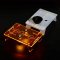 UNITO SORO TABLE ACRYLIC CLEAR ORANGE