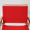 WOOD FRAME CHAIR COTTON RED