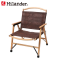 WOOD FRAME CHAIR FAKE LEATHER
