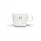 THE DAYBREAK CAPPUCCINO CUP & STILLNESS SAUCER 6.5OZ PALE STONE