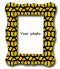 พิมพ์กรอบรูป Yellow&black pattern frame