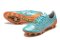Mizuno Morelia Alpha FG Low-Tops Soccer Cleats - Blue/Brown
