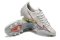 Mizuno Morelia Alpha FG Low-Tops Soccer Cleats - Silver/Red/Blue