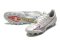 Mizuno Morelia Alpha FG Low-Tops Soccer Cleats - Silver/Red/Blue