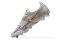 Mizuno Morelia Alpha FG Low-Tops Soccer Cleats - Silver/Red/Blue