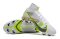 Nike Mercurial Superfly 8 Elite FG - White/Black/Metallic Silver/Volt