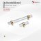 เซตมือจับ ปุ่มจับ (อะคริลิกใส-ซิงค์) สีทองเงา-คอปเปอร์ 1AK115