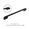 มือจับ (อะลูมิเนียม) สีดำด้าน Size 128,160,192 mm. 1AL80-BL