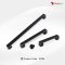 เซตมือจับ ปุ่มจับ (อะลูมิเนียม+ซิงค์) สีดำแฮร์ไลน์ 1C084-BL