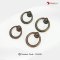 มือจับโบราณ (ซิงค์) สีดำ-เหลือง size 33,38 mm. 1CA032SAE