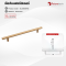 Futuretech มือจับเฟอร์นิเจอร์ Cabinet Handle สำหรับตู้ครัว ตู้เสื้อผ้า ตู้ลิ้นชัก สีทองด้าน รุ่น 1CL03