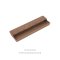 เซ็ทมือจับฝัง อลูมิเนียม ลายผ้าสี COFFEE (160mm.)  | 1F057