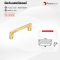 Futuretech มือจับเฟอร์นิเจอร์ Cabinet Handle สำหรับตู้ครัว ตู้เสื้อผ้า ตู้ลิ้นชัก สีทอง สีดำเมทัลลิค รุ่น 1H007
