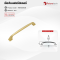Futuretech มือจับเฟอร์นิเจอร์ Cabinet Handle สำหรับตู้ครัว ตู้เสื้อผ้า ตู้ลิ้นชัก สีทองแฮร์ไลน์ รุ่น 1H010, 1H011