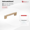 Futuretech เซตมือจับเฟอร์นิเจอร์ Cabinet Handle สำหรับตู้ครัว ตู้เสื้อผ้า ตู้ลิ้นชัก สีทอง สีดำเมทัลลิค รุ่น 1H023