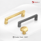 Futuretech มือจับเฟอร์นิเจอร์ Cabinet Handle สำหรับตู้ครัว ตู้เสื้อผ้า ตู้ลิ้นชัก สีทอง สีดำเมทัลลิค รุ่น 1H007