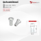 Futuretech ปุ่มจับเฟอร์นิเจอร์ Cabinet Knob สำหรับตู้ครัว ตู้เสื้อผ้า ตู้ลิ้นชัก รุ่น 1P045-3