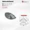 Futuretech มือจับเฟอร์นิเจอร์, มือจับตู้, มือจับเปลือกหอย วัสดุซิงค์ รุ่น 1SE07