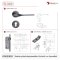 Futuretech มือจับก้านโยก (ซิงค์) สีดำด้าน,เทาแฮร์ไลน์,ทองเงา พร้อมอุปกรณ์ล็อค ขนาด 52x146x65 มม. รุ่น 811051