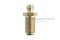 หัวอัดจารบีทองเหลืองแบบตรงเกลียวยาวพิเศษ 17 mm ขนาด 1/8 เกลียว 28 (BSPT) (วัดความโตที่เกลียวได้ประมาณ 9.5 mm)