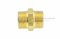 ข้อต่อตรงทองเหลือง เกลียวมิล x เกลียวมิล (เกลียวนอก x เกลียวนอก) ขนาด M22x1.5 x M22x1.5