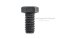 น็อตเหลี่ยมดำแข็ง 3/8" x 3/4" เกรด 10.9 แข็งพิเศษ เกลียวตลอด
