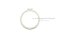 แหวนล็อคนอก แหวนล็อคเพลา สแตนเลส 60 mm (เบอร์ 60) (วัดขนาดวงในของแหวนได้ 55.8 mm ความหนา 2 mm)