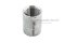 ข้อต่อตรงสแตนเลส (เกลียวใน x เกลียวใน) 1/2" x 1/2" แบบยาว 33.9 mm