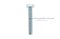 น็อตหัวเหลี่ยมขาว 1/2"x 3" เกลียว 13  (BSW/UNC)