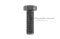 น็อตเหลี่ยมดำแข็ง M18x1.5x55 เกรด 12.9 แข็งพิเศษ เกลียวตลอด