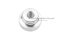 หัวน็อตมือหมุนสแตนเลส หัวทรงกระบอกนูน (Stainless Steel Flat Cylinder Knob Nut) ขนาด M10 หัวโต 30 mm แบบทะลุ