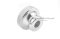 หัวน็อตมือหมุนสแตนเลส หัวทรงกระบอกนูน (Stainless Steel Flat Cylinder Knob Nut) ขนาด M10 หัวโต 30 mm แบบทะลุ