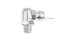 หัวอัดจารบี เหล็กชุบ SANWA แบบงอ 90° ขนาด M6x1.0