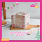 กล่องเค้กครึ่งปอนด์หิ้ว 15x15x13 cm ลายคริสต์มาส