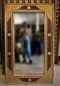 MR29 Wooden Frame Mirror with Brass Decor