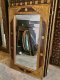 MR29 Wooden Frame Mirror with Brass Decor