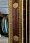 MR29 Wooden Frame Mirror with Brass Decor