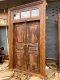 2XL105 Antique European Door with Glass Top