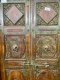M112 Full Carved Colonial Door in Rustic Green