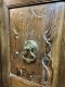 M115 Old Teakwood Door with Iron Bars