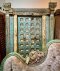 L137 Blue Indian Door with Double Pillars