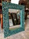 MR73 Caved Mirror Frame in Turquoise Color